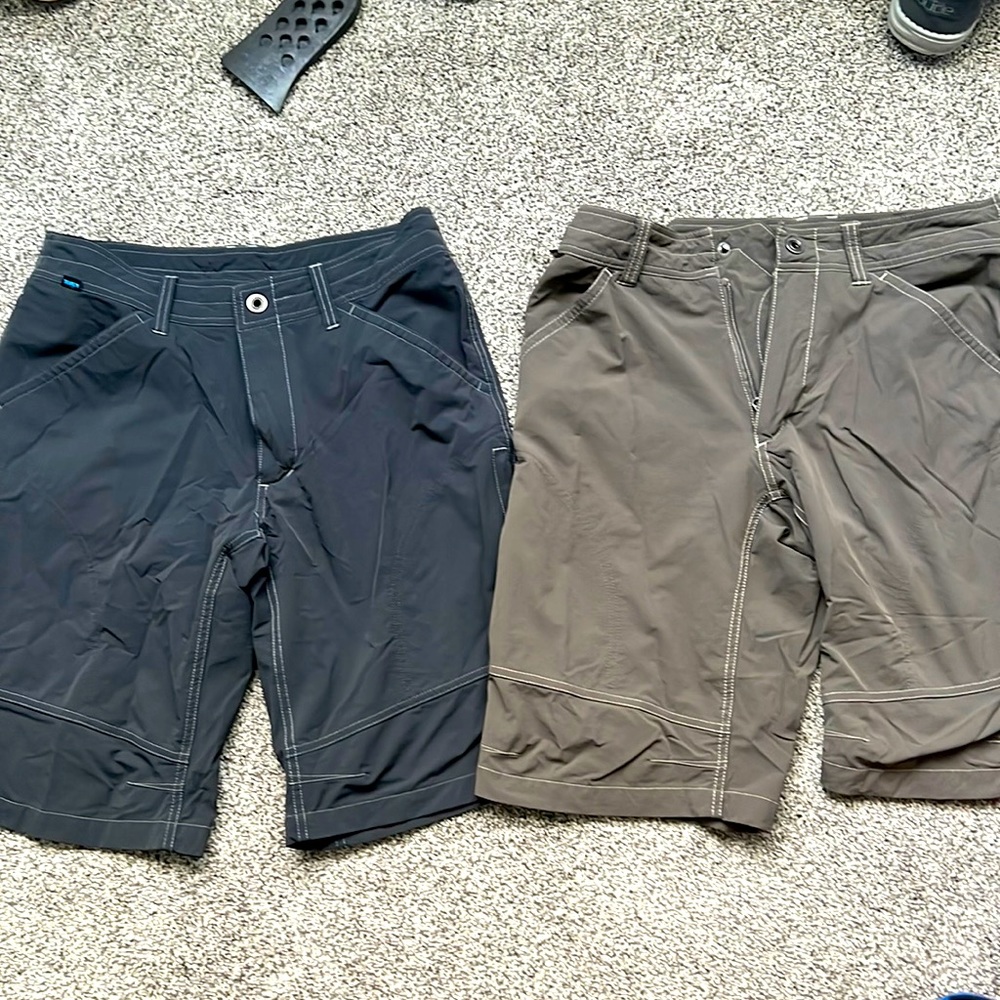 2 pairs of Renegade Kuhl shorts